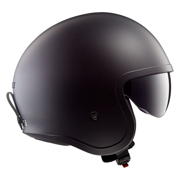 LS2 Spitfire Open-Face Matte Black Helmet 2