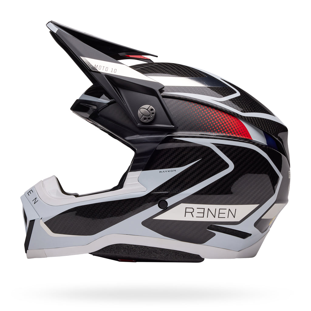 PS MOTO-10 SPHR RN RAYCON M/G BK/WH S angle 5